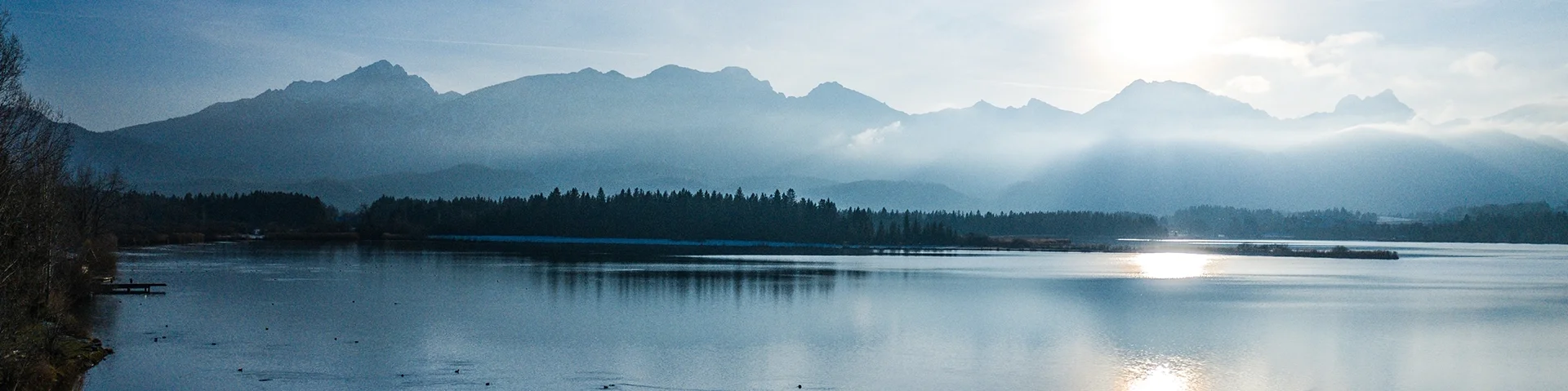 Blick über den Hopfensee - Winterstimmungsbild