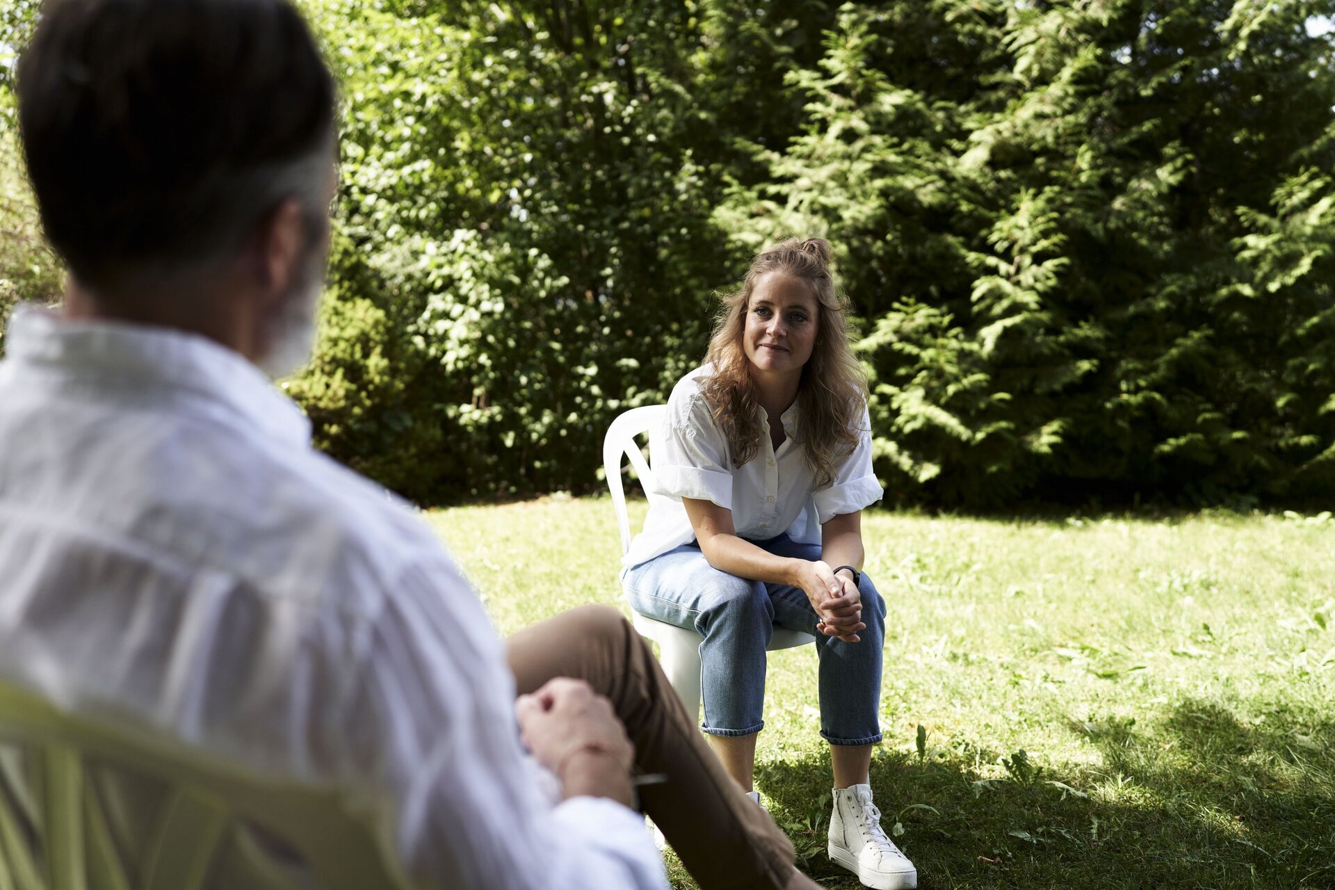 Privatpatienten im Garten vom Alpreflect